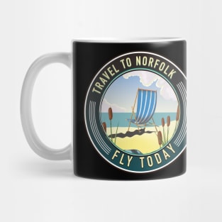 Travel to Norfolk Fly today logo Mug